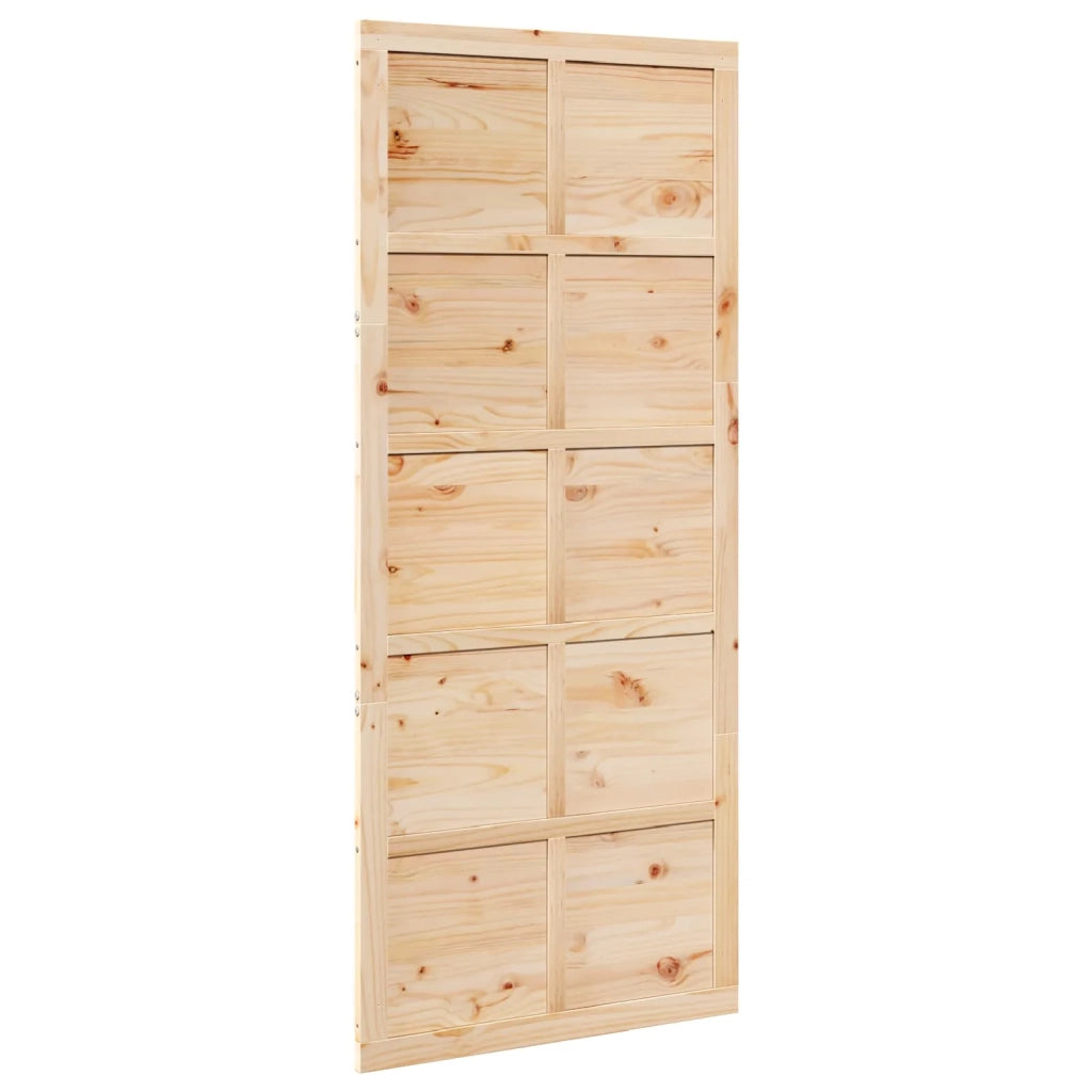 Porta del fienile Naturale 80 x 2,5 x 208 cm