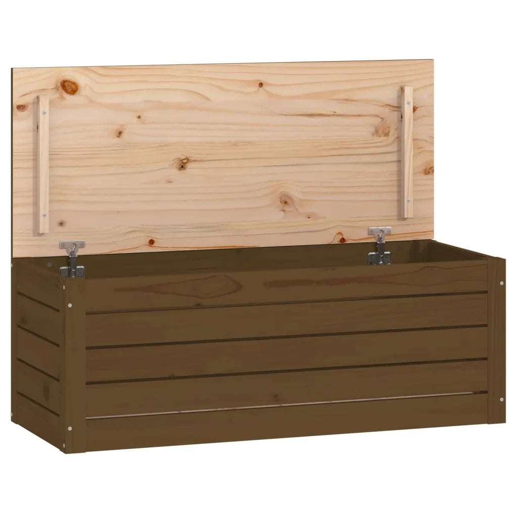 Contenitore Portaoggetti Ambra 89x36,5x33cm Legno Massello Pino 823622