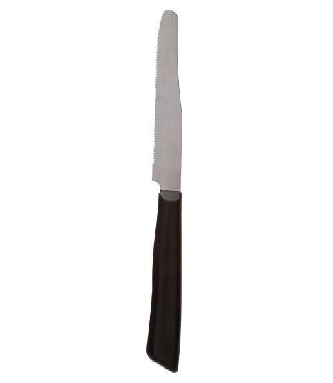Coltellerie Bonomi Coltello da Tavola 6 Pezzi Manico Nero