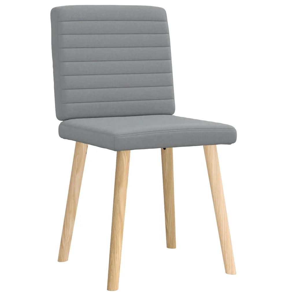 Sedie da Pranzo 2 pz Grigio Chiaro in Tessuto 4101174