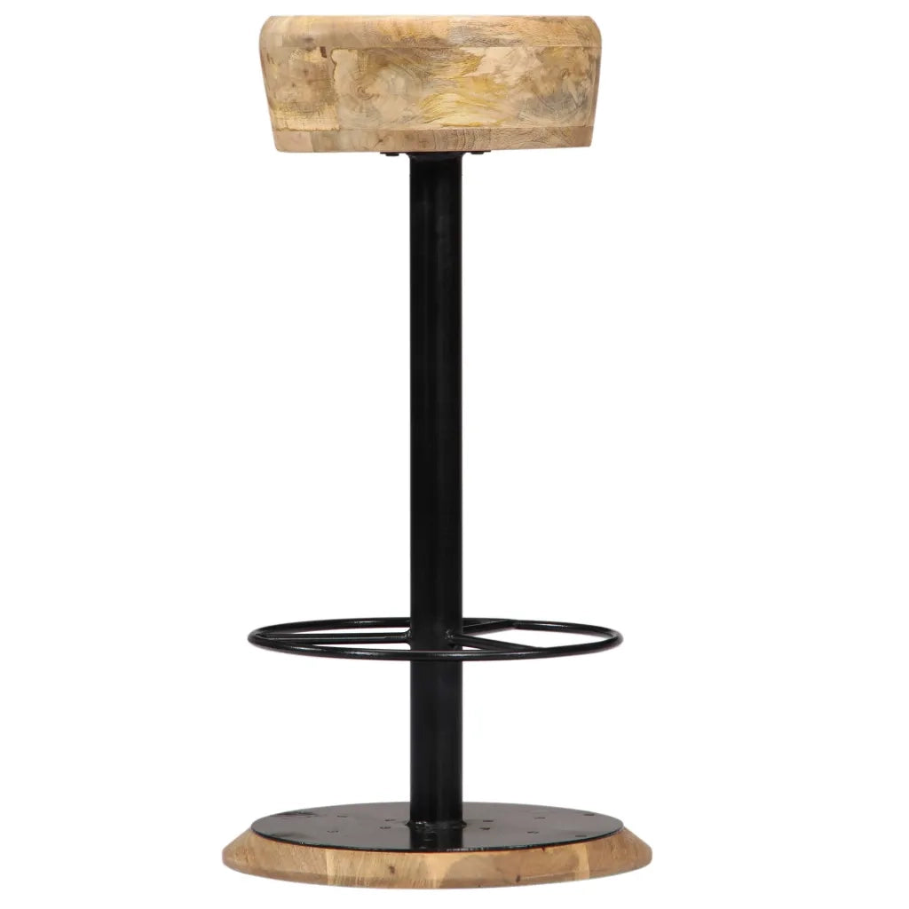 Sgabelli da Bar 2 pz in Legno Massello di Mango cod mxl 66757