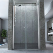 Porta doccia due ante saloon cristallo 8mm trasparente h.195cm Marlon 100 cm