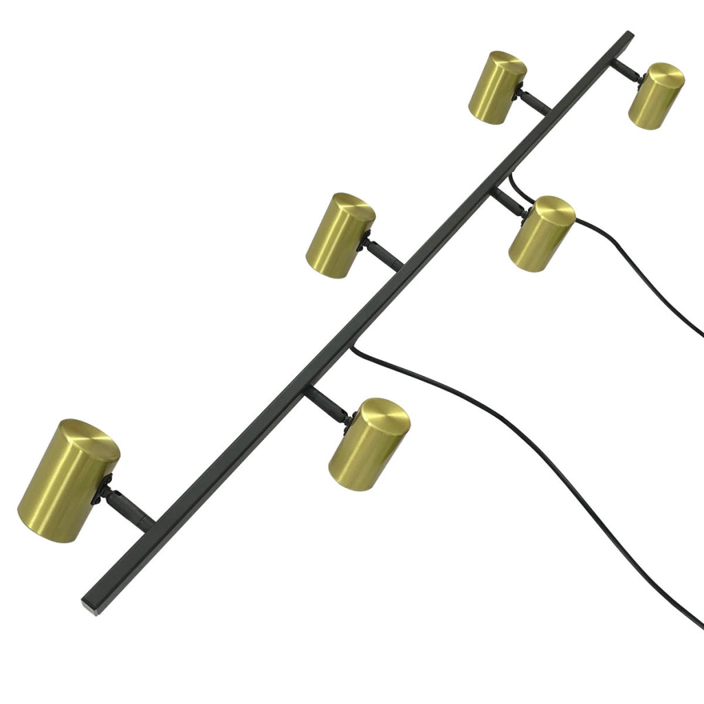 Lampada a sospensione Snow 6xGU10 oro/nero Light Prestige