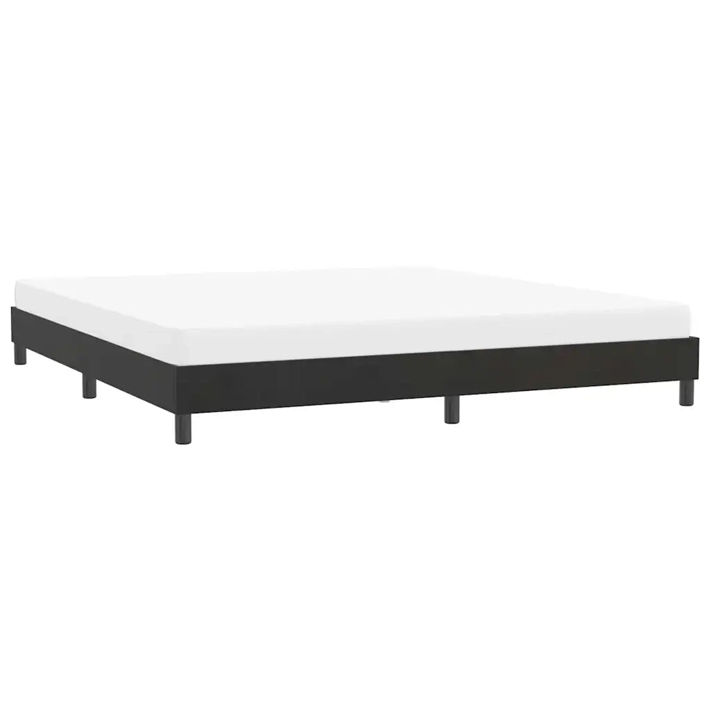 Giroletto senza Materasso Nero 180x210 cm in Velluto 4101369