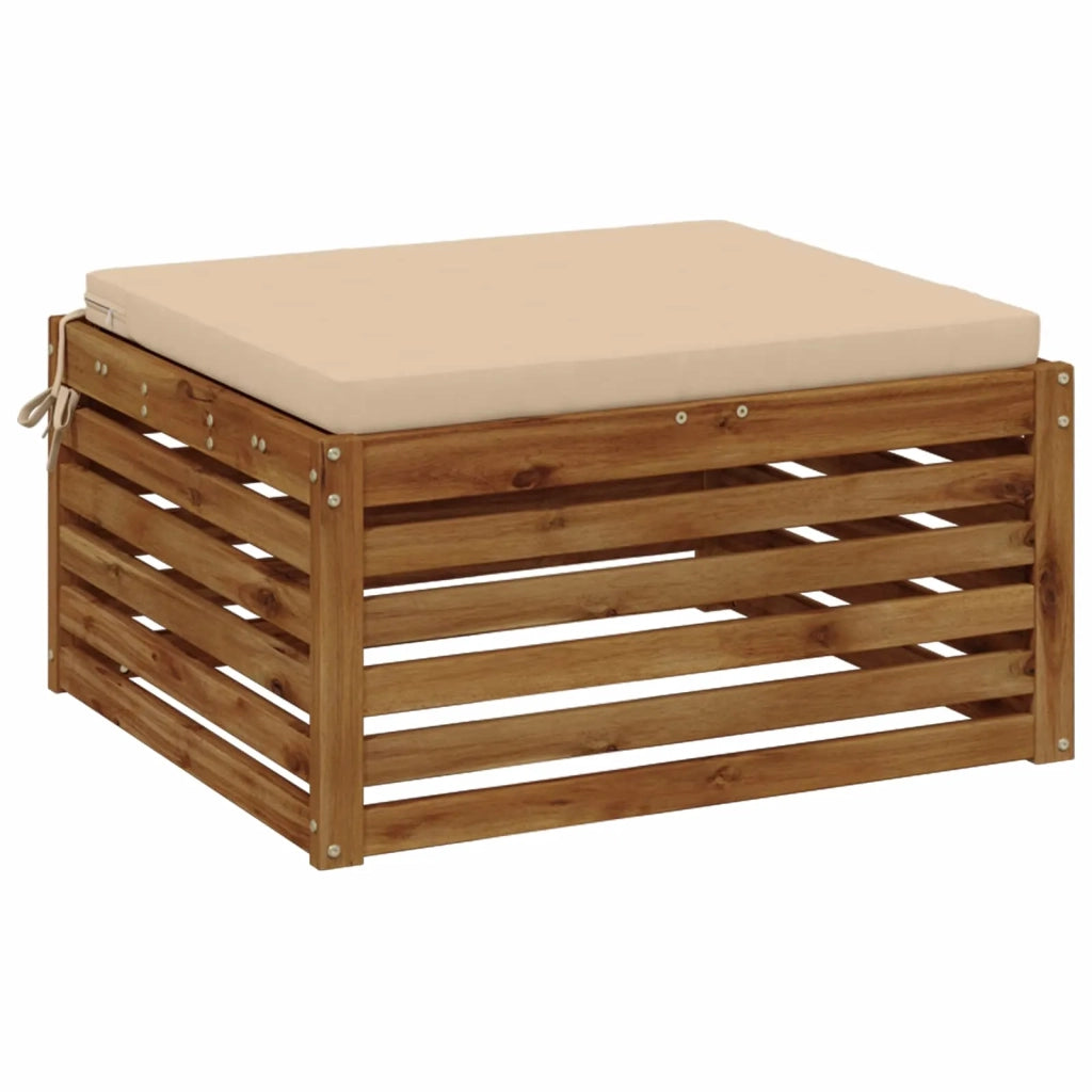 Cuscino per Sedia in Unico Pezzo SOEST 100% Poliestere Crema 944665