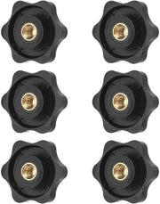 Set di viti a stella da 6 pezzi M6, viti a stella a 32 mm di diametro, viti a stella M6 con viti a stella, set di viti a stella per mobili, elettrodomestici, industria meccanica, attrezzature per fitness