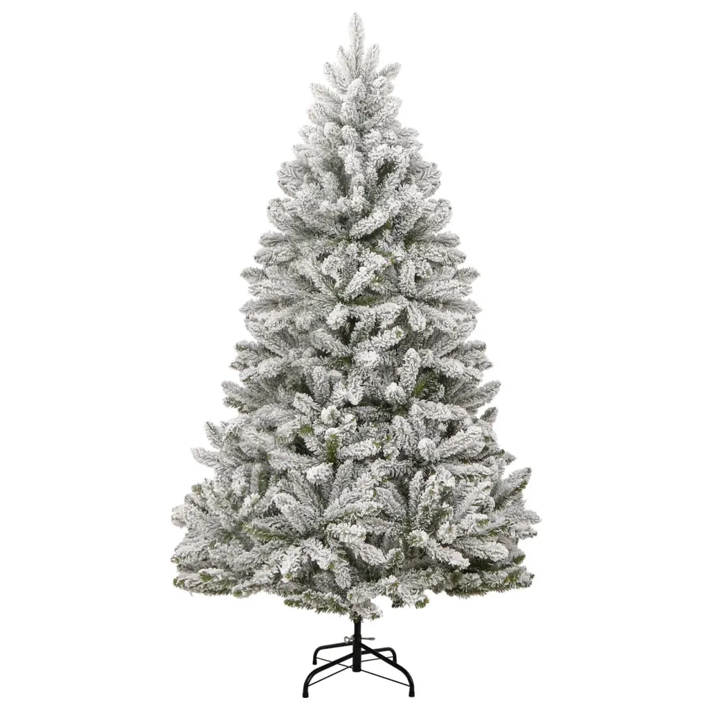 Albero Natale Artificiale Incernierato con Neve Fioccata 210 cm 357794