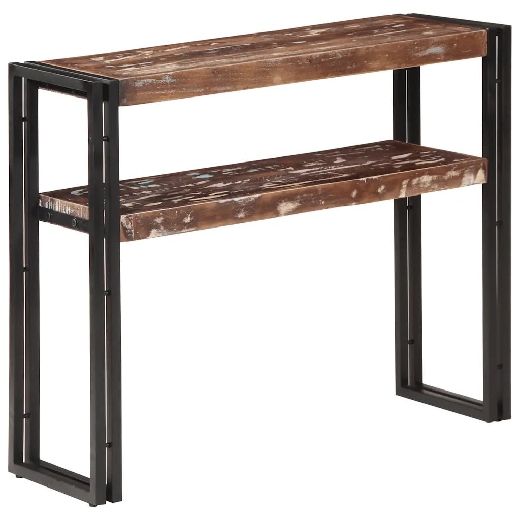 Tavolo Consolle 90x30x75 cm in Legno Massello di Recupero cod mxl 21342