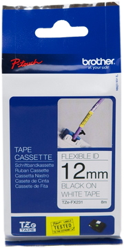 Brother TZE-FX231 nastro per etichettatrice Nero su bianco TZ