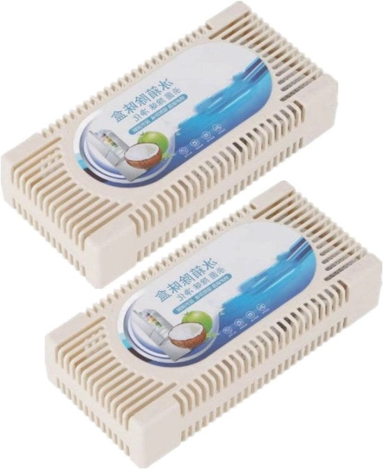 Deodorante per Frigorifero in Doppio Pacchetto - Prevengi i Odori nel Frigorifero e nel Congelatore - Per l'Uso in Casa