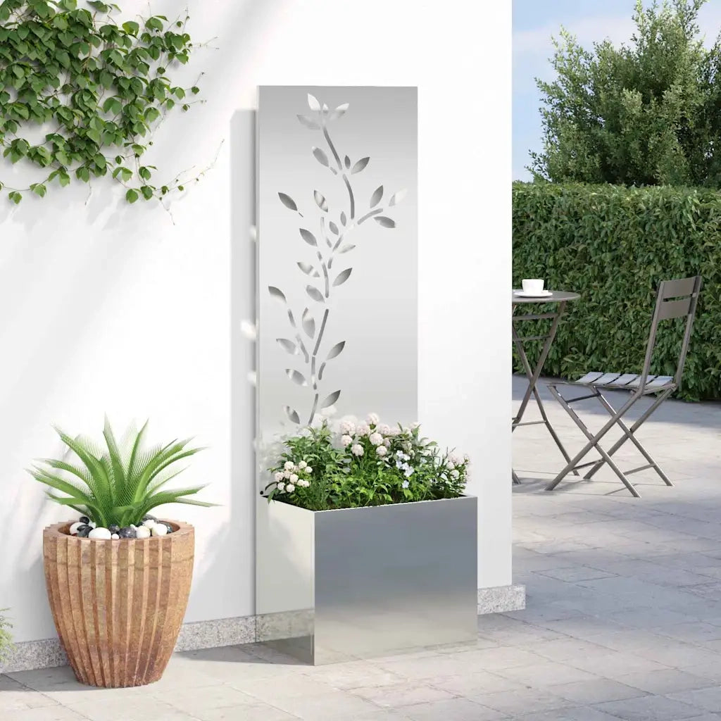 Schermo per privacy in giardino Argento 50 x 32 x 150 cm 876481