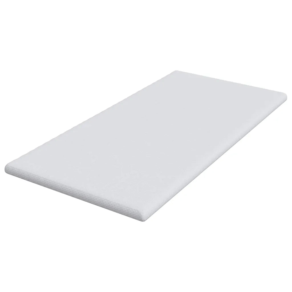 Topper per materasso Bianco 90 x 190 cm Tessuto Jacquard CFW5528574