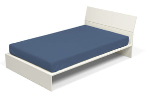 Lenzuolo Sotto con Angoli ed Elastico Tinta Unita Avio Singolo