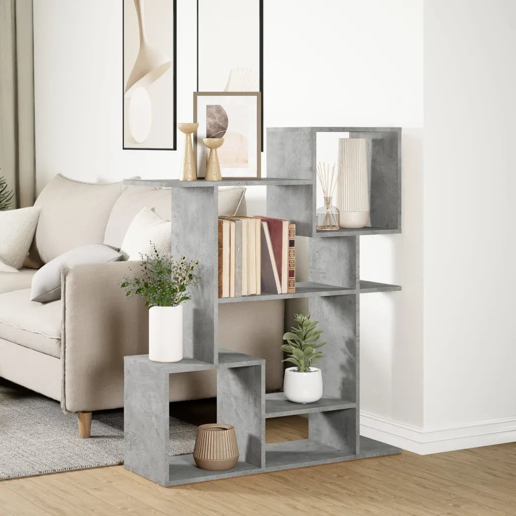 Libreria Divisorio Grigio Cemento 92x29x112 cm in Truciolato 858123