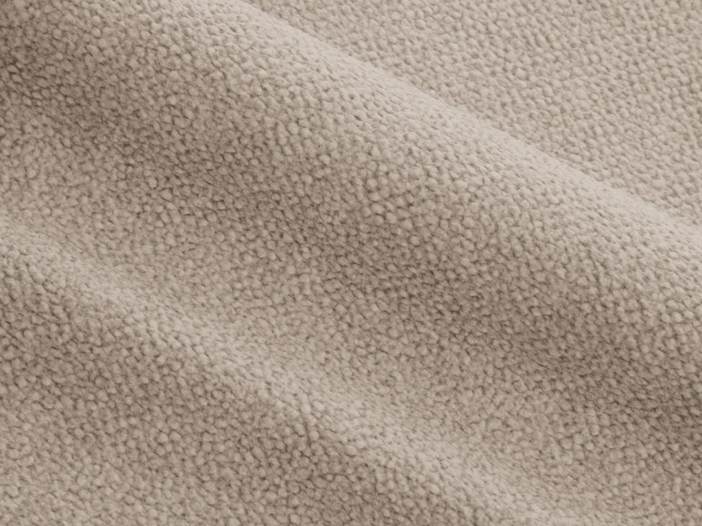 Cosmopolitan Design - Divano angolare sinistro "Mackay" 4 posti in velluto strutturato beige 
