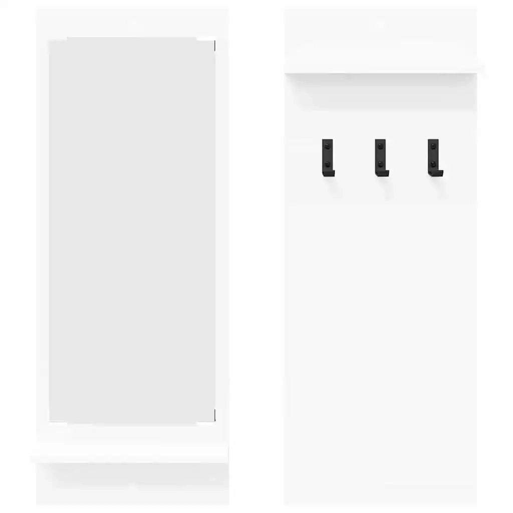 Appendiabiti a muro Bianco 70 x 10 x 90 cm Legno multistrato CFW8365366