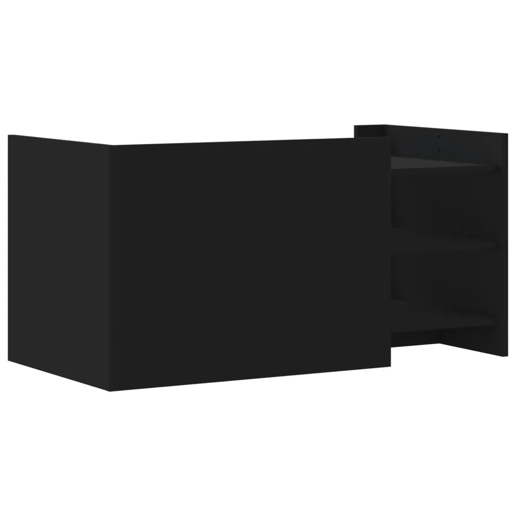 Tavolino da Salotto Nero 100x50x50 cm Legno Multistrato