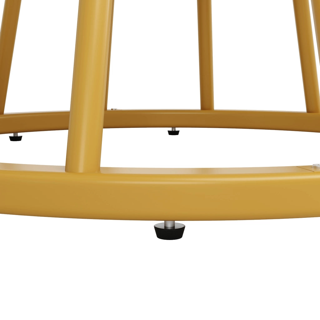 Tavolo da pranzo rotondo con piano in MDF effetto marmo e ripiano centrale per cucina soggiorno oro diametro 100 cm