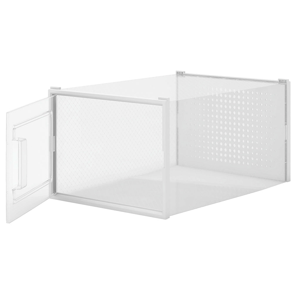 Set 6 Pz Scatole Portascarpe Impilabili 35x25x19cm Porta Scarpe Salvaspazio