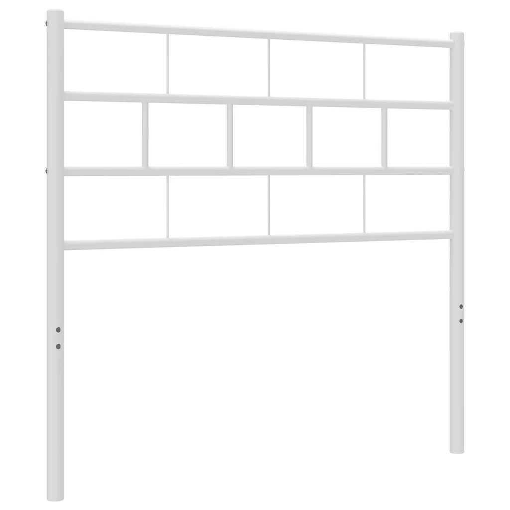 Testiera in Metallo Bianco 80 cm