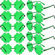 Occhiali da Sole St. Patrick's Day - 10 Foglie di Shamrock Occhiali da Sole - Plastica - Accessori da Festa - Sostenibili - Ideali per Bambini e Adulti - Occhiali da Sole da Festa