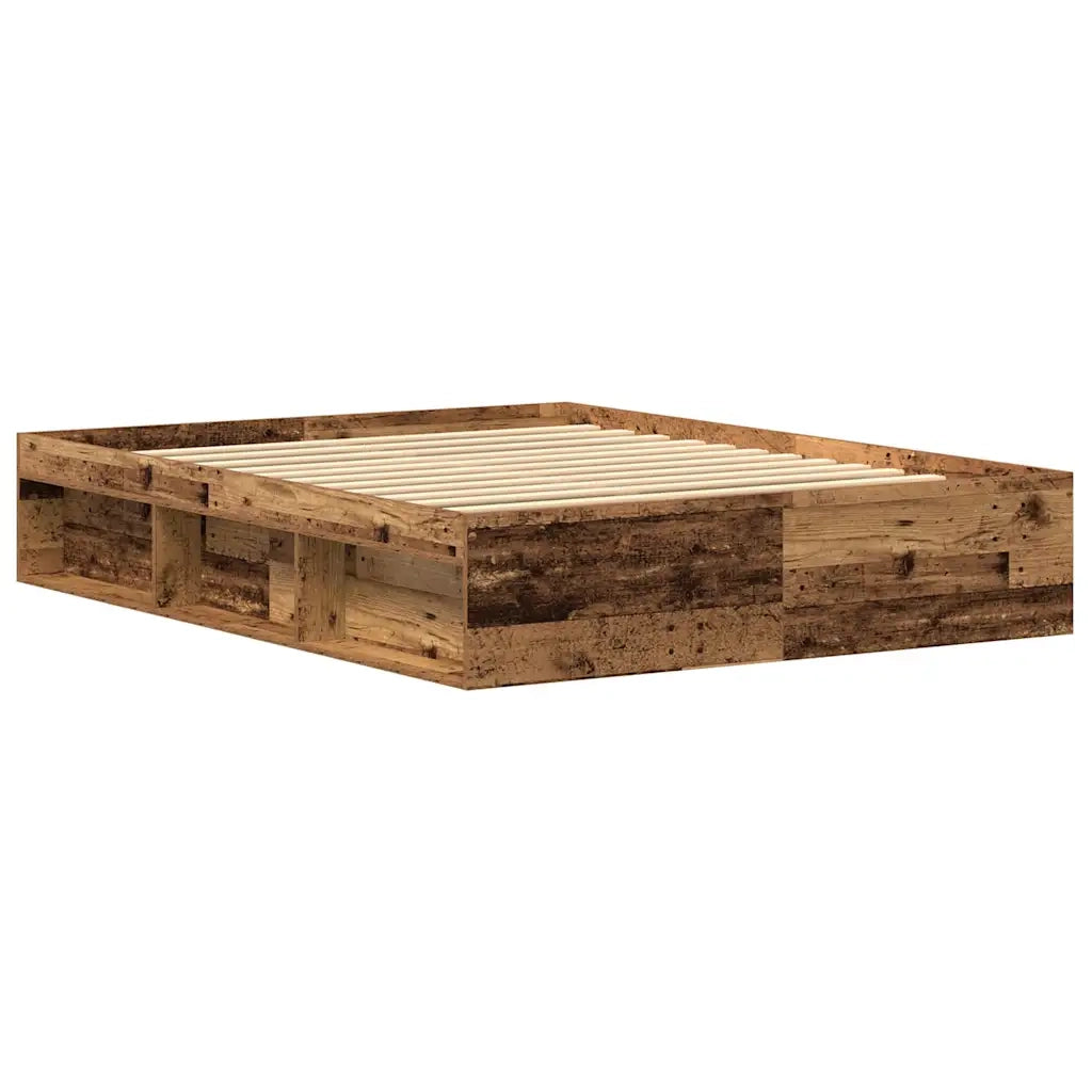 Giroletto senza Materasso Legno Antico 150x200cm in Truciolato