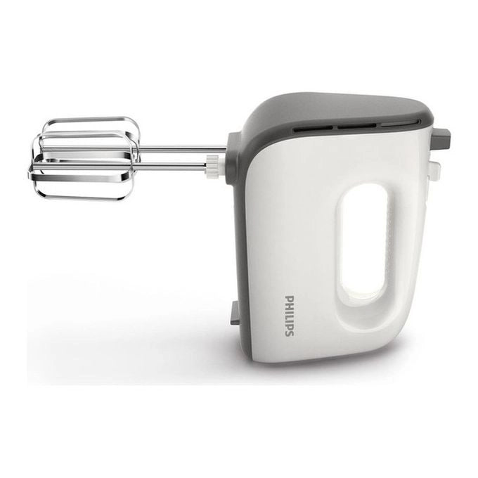 Philips HR3740-00 Daily Collection Sbattitore Manuale 450 W 5 Velocita' Turbo Fruste e Ganci Impasto in Acciaio colore Bianco
