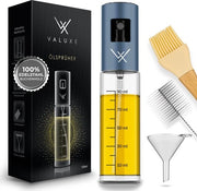Oliospremitore Premium, oliespuitfles estremamente preciso in acciaio inossidabile e vetro, spray multifunzionale e professionale, aiuto alla cucina elegante