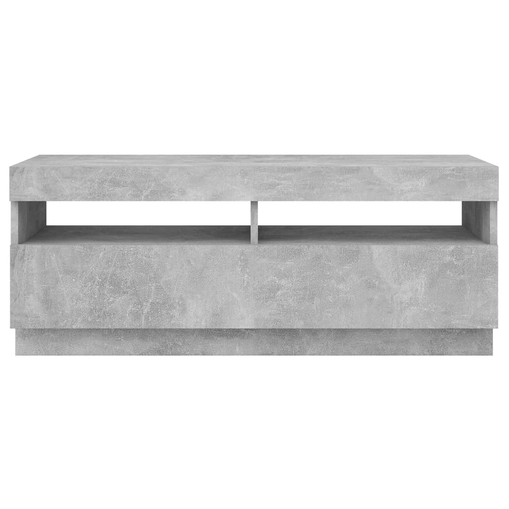Mobile TV multimediale scaffale TV credenza mobile TV sala da pranzo soggiorno camera da letto con luci LED 100 x 35 x 40 cm grigio 02_0026508
