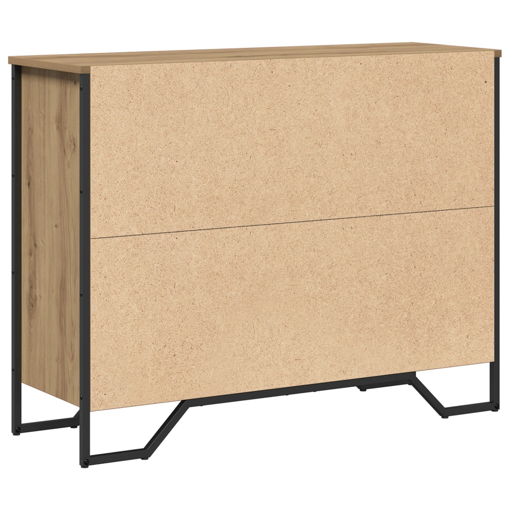 Credenza in Rovere Artisan 97x32.5x74.5 cm Legno Ingegnerizzato