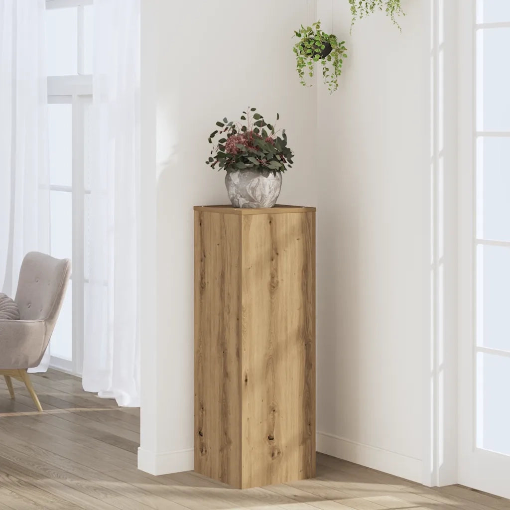 Supporto per Piante Rovere Artigianale 33x33x100 cm Truciolato