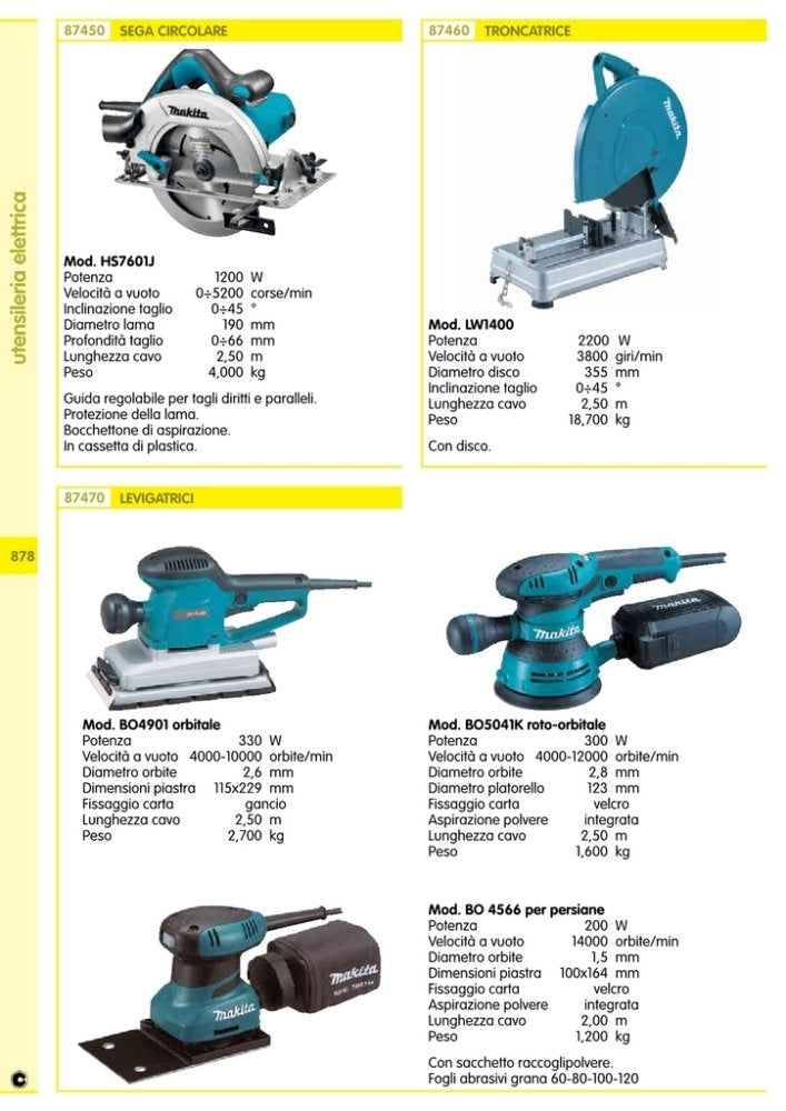 1cf makita 10 fogli adesivi p42905 per bo4566 p120 cod:ferx.4219