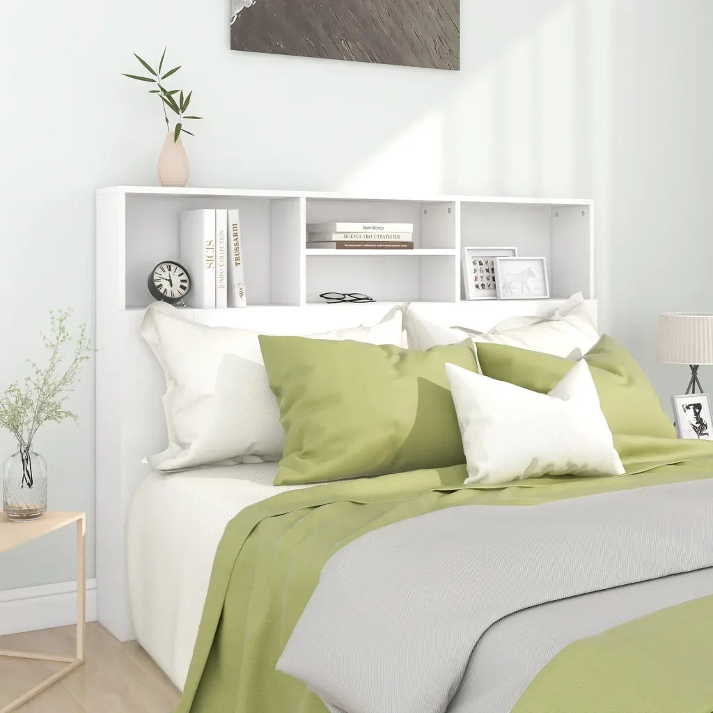 Mobiletto con Testiera | Testata bianco 140x19x103,5 cm
