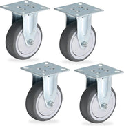 Ruote per mobili - set da 4 - 75 mm - max. 280 kg - assorbi suono - carico pesante