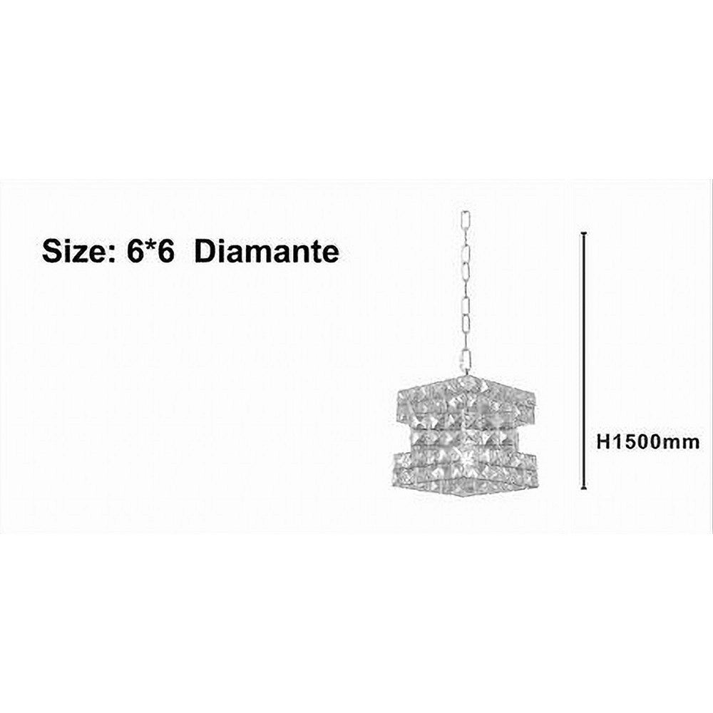 Trade Shop - Lampadario Sospeso Cubo Intrecciato Con Cristalli Lampada Luce E27 Argento 32408 -