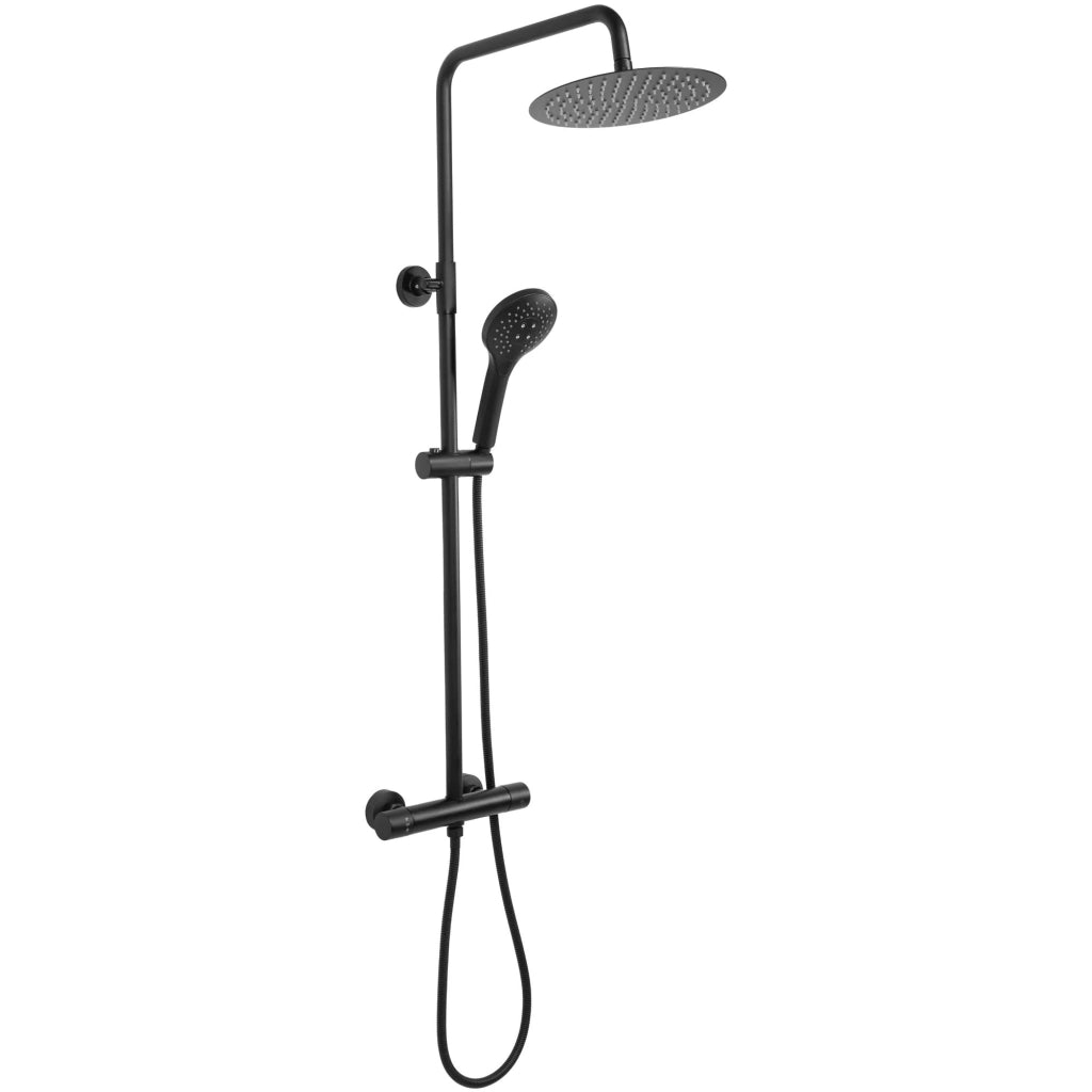 Set Doccia Con Termostato Rea Vincent Black