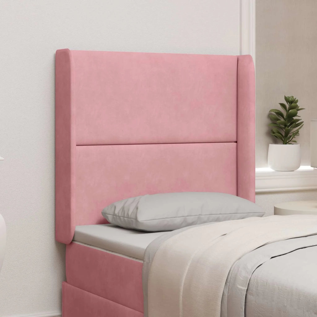 Orecchia della Testata Rosa 80 x 16 x 4 cm Velluto CFW7261003
