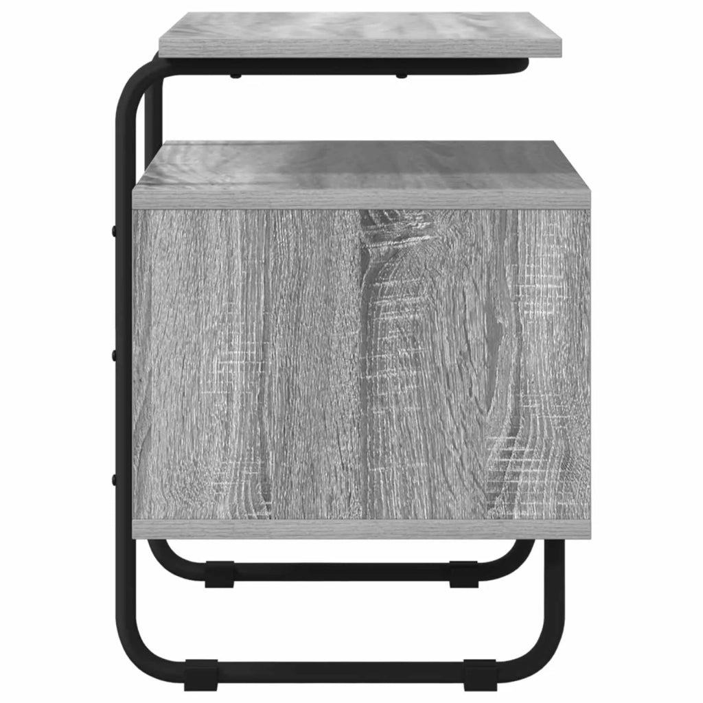 Armadio da Notte 2 pz Sonoma grigio Legno ingegnerizzato 8007642