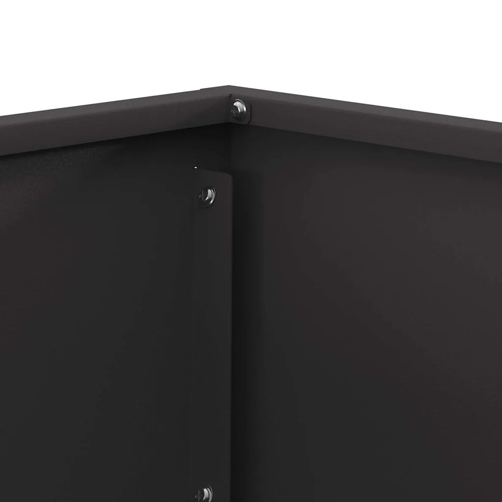 Braciere Nero 60 x 60 x 35 cm Acciaio Corten 858910