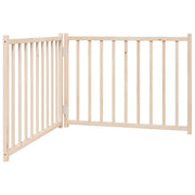 Cancello per Cani Pieghevole 2 Pannelli 160 cm Massello Abete CFW7254252