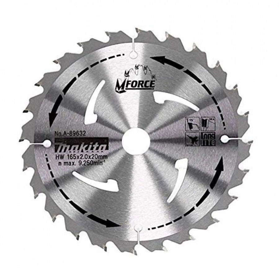 Lama taglio legno per sega circolare/affondamento Makita D.165mm foro 20mm - A89632