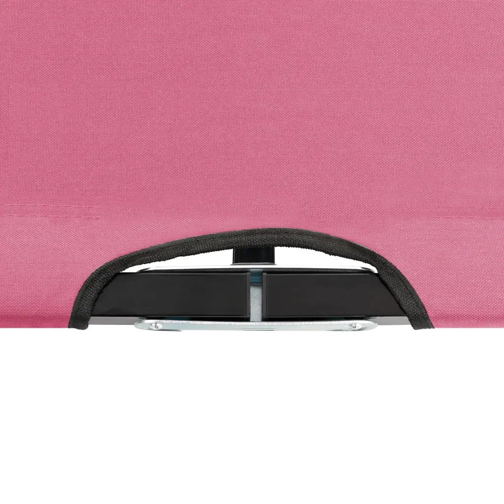 Lettino Prendisole Pieghevole Due Persone Rosa in Acciaio 310353