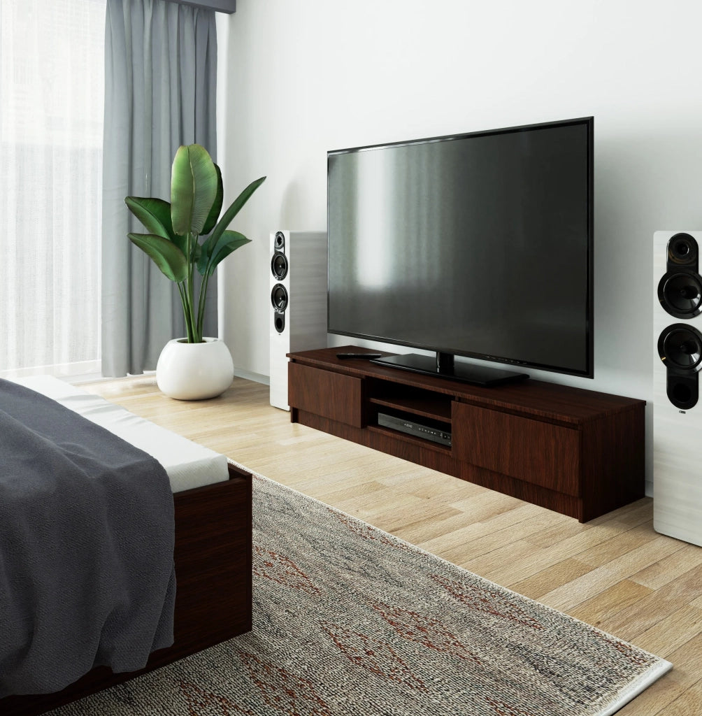 Mobile TV AKORD Wengé 160 cm 2 ante 160x40x33 cm