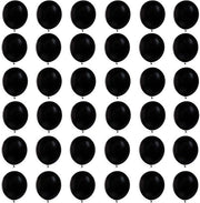 36 mini palloni in latex naturale, spessi, per feste bambini, baby shower, matrimonio - 30 cm, nero