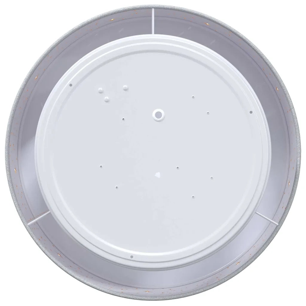 Lampada da soffitto Grigio 30 x 30 x 13,5 cm Tessuto CFW3910865