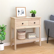 Tavolo Consolle 75x35x75 cm in Legno Massello di Pino 814619