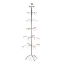 Albero Espositore di Natale in Metallo rame cm 73x73xh200