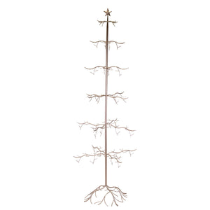 Albero Espositore di Natale in Metallo rame cm 73x73xh200