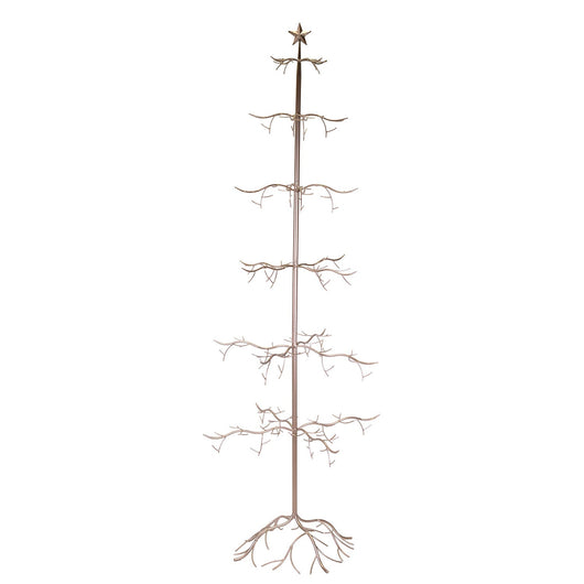Albero Espositore di Natale in Metallo rame cm 73x73xh200