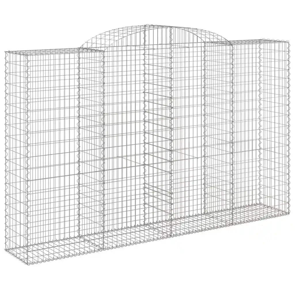 Cesti Gabbioni ad Arco 15 pz 300x50x180/200 cm Ferro Zincato 3146785